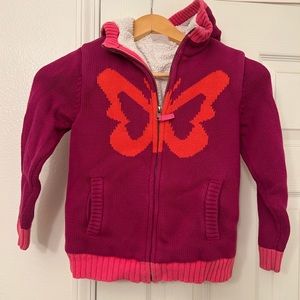 Hanna Andersson Sherpa Knit Zip Hoodie